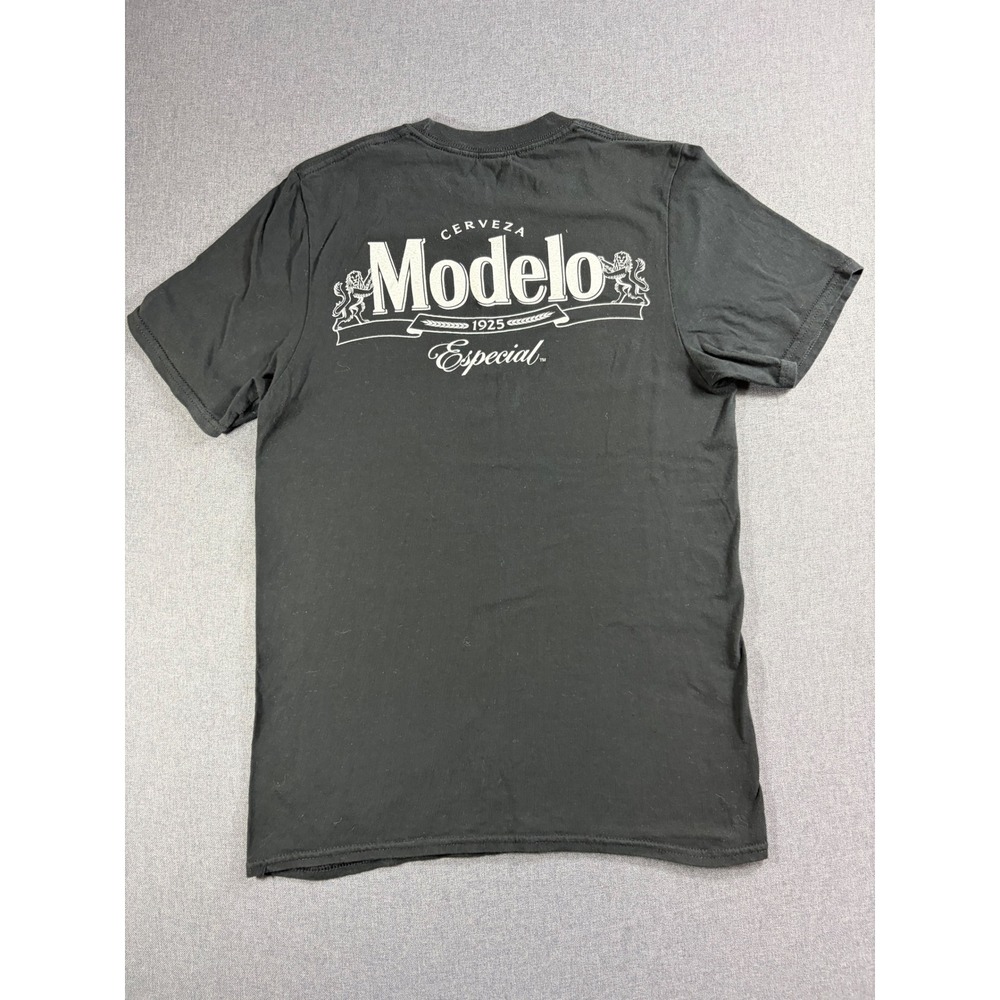 Modelo Especial Beer Graphic T-Shirt Mens Small Black Cerveceria Mexico Logo